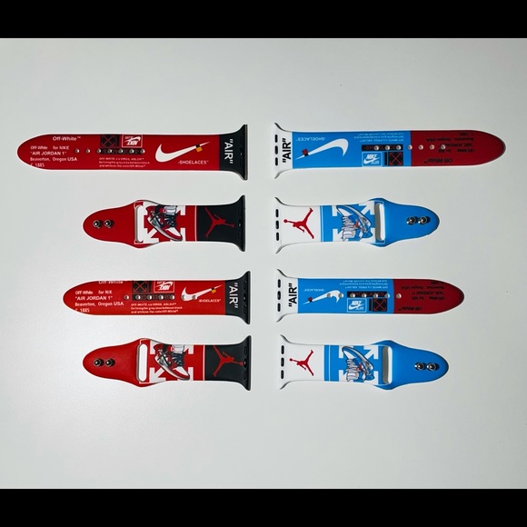 2 pcs Nike Silicone Wristlet Band for Apple Watch, T500+ - Picture 10 of 16